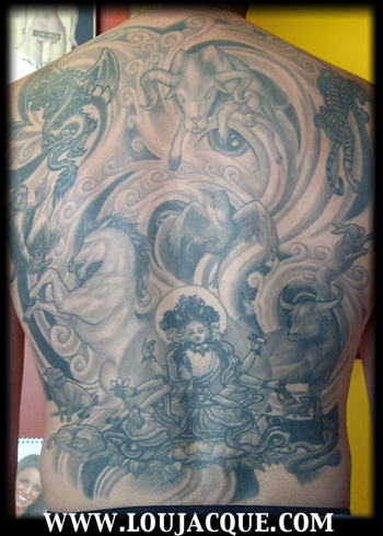 Tattoos - 12 animals of the chinese zodiac - 20568